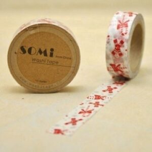 Washi tape Xmas sticks. 15 mm x 10 m.