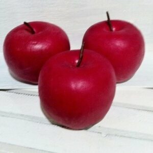 5 Manzanas rojas 8×7 cms