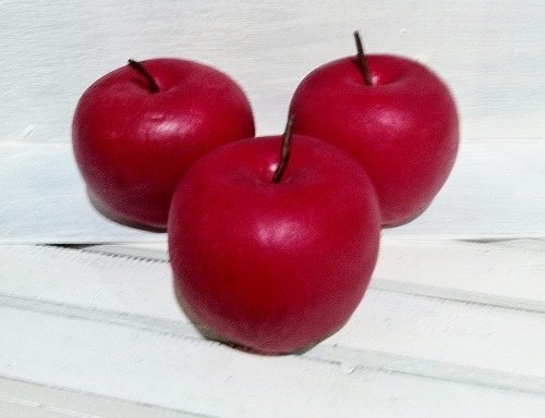 5 Manzanas rojas 8×7 cms
