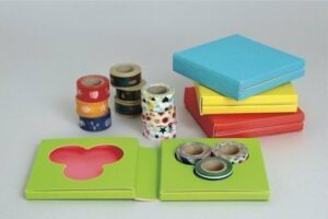Washi tape, 3 PIEZAS ANIMAL+UTILES+COCHE 15 mm x 5 m