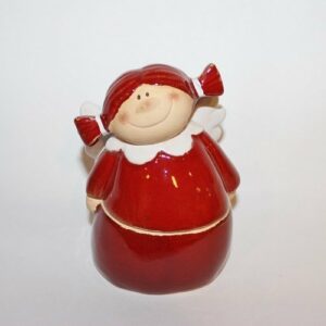 Caja muñeca terracota, roja 8×12 cms