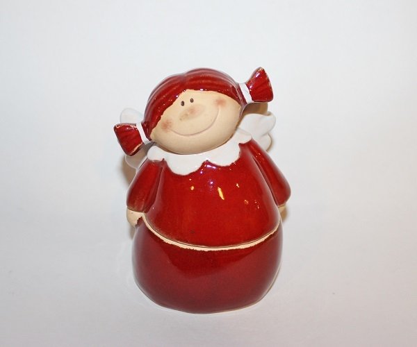 Caja muñeca terracota, roja 8×12 cms