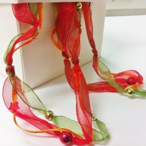 Guirnalda cintas de organza. 1.48 m