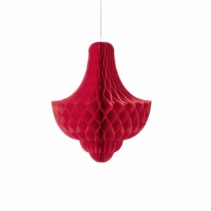 Colgante rojo, nido de abeja. 49 CMS