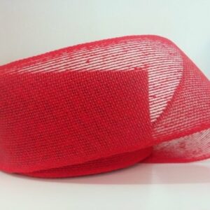 Cinta rústica roja para regalos y árbol de Navidad. Varios anchos