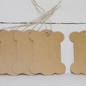 6 Etiquetas carrete kraft 8×10 cms.