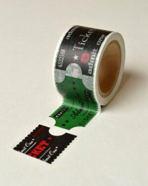 washi tape. Admit one, 3 cms x 10 m