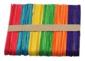 50 Palos de polo de madera, surtidos en 6 colores