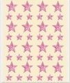 120 Estrellas adhesivas, holográficas, rosa.