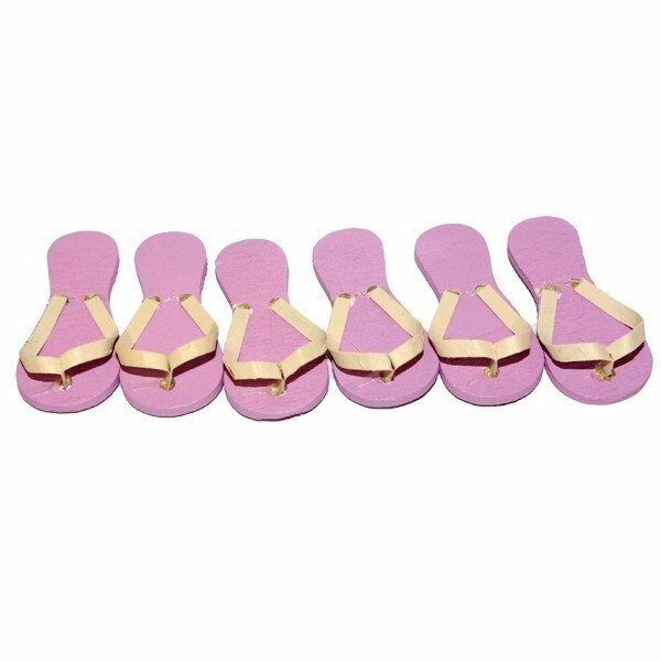 6 Tongs / Chanclas adhesivas. Varios colores