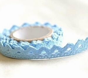 Lace tape – puntilla adhesiva. Crochet azul bb. 15mmx2m. Aprox