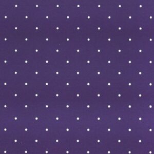 Bobina de polipropileno transparente, lunares, varios colores. 70 cms x 50 m