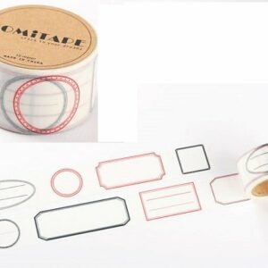 washi tape LABELS. 3 cms x 10 m.
