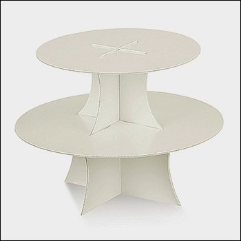 Cake stand perlato, 2 pisos.