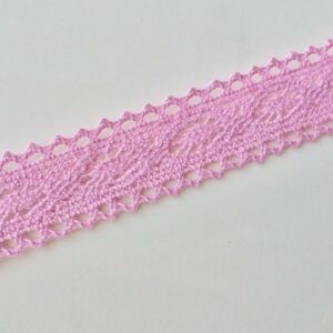 2 m. de puntilla rosa 20 mm.
