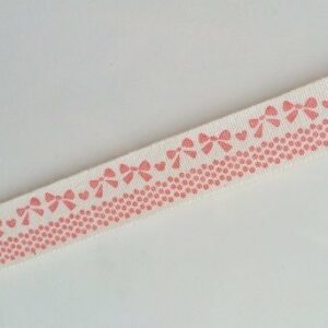 10 Metros de cinta de algodón, mod. Pink bow
