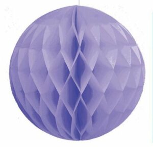 Bola nido de abeja, morado-lila, 35 cms.