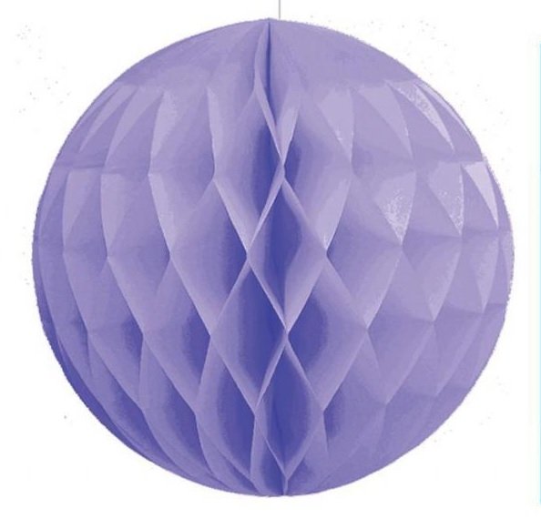 Bola nido de abeja morado-lila 30 cms