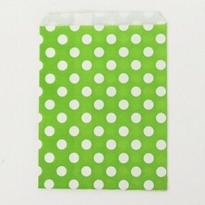 25 Sobres/bolsas de papel lunares pistacho 13×18