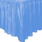 Faldón de plástico azul claro