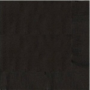 20 Servilletas de papel negro. Tamaño cocktail