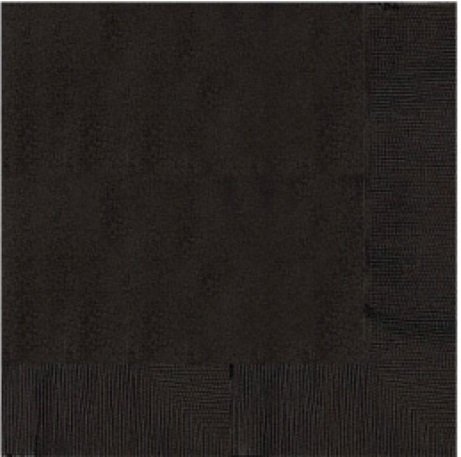 20 Servilletas de papel negro. Tamaño cocktail