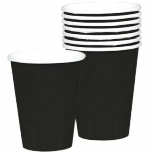 Vaso-papel-cartón-fiesta-mesadefiesta-cumpleaños-bautizo-comunión-negro-Halloween-fiestaparaadultos