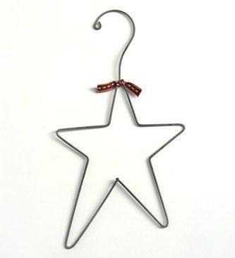 Percha de zinc en forma de estrella 28×15 cms