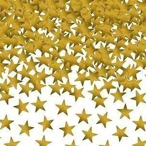 Confeti estrellas oro. 30 grs.