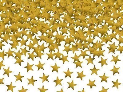 Confeti estrellas oro. 30 grs.