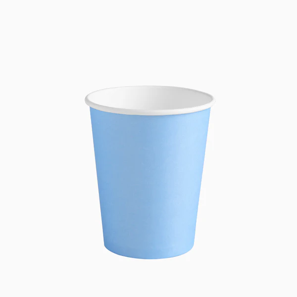 10 Vasos azul claro