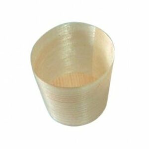 10 Vasos de madera 6×6 cms