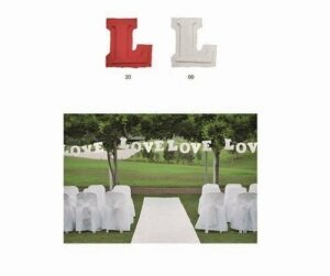 Letras de papel, LOVE - Guirnalda