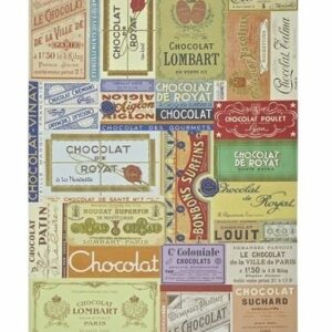 2 Hojas de papel regalo. Chocolat