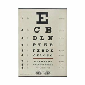 2 Hojas de papel regalo. Eye chart