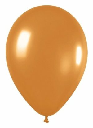8 Globos 30 cms. Dorados