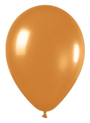 8 Globos 30 cms. Dorados