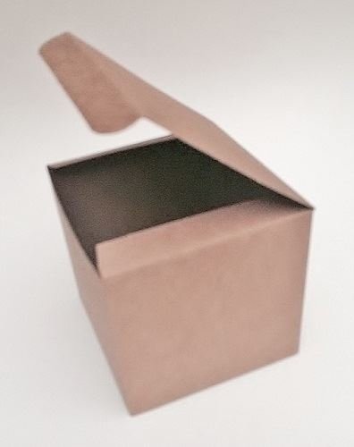 10 Cajas de regalo cuadradas kraft liso. 10x10x10 cms.