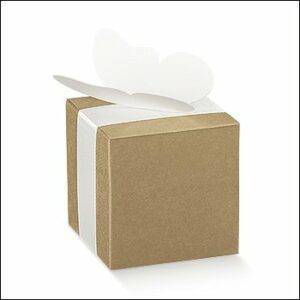 10 Cajas de regalo cuadradas kraft liso. 14x14x14 cms
