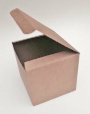10 Cajas de regalo cuadradas kraft liso. 14x14x14 cms