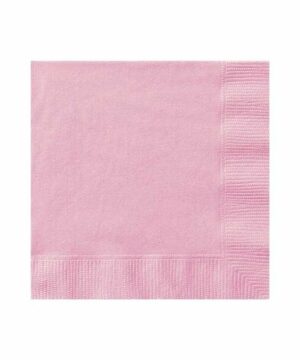 20 servilletas de papel rosa tamaño cocktail