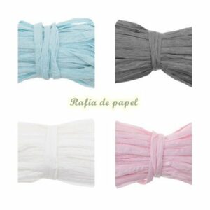 Rafia de papel. 10 m. Varios colores