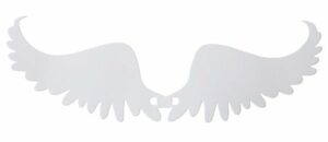 6 alas de angel blancas.