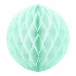 Bola nido de abeja agua-verde mint. 20 cms