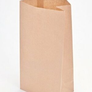 50 Bolsas de papel kraft, tipo americano. 14x8x32 cms