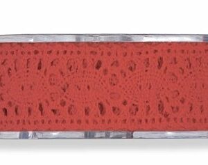 Cinta de regalo encaje-puntilla, rojo. 25 mm x 8 m