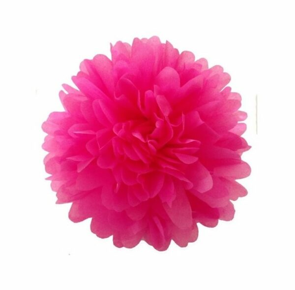 Pompon-papel-seda-rosa-fucsia-decoracion-para-fiestas