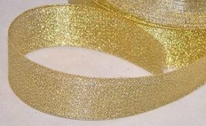 Cinta de regalo lurex oro 25 mm x 22.5 m