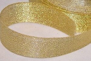 Cinta de regalo lurex oro 25 mm x 22.5 m