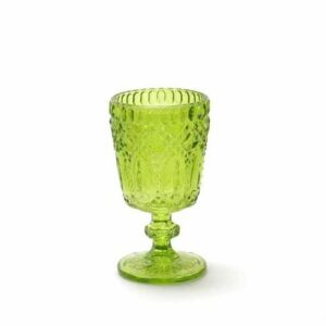 3 Porta velas, copa verde